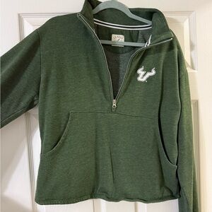 League Green Women's Crew Neck Sweater